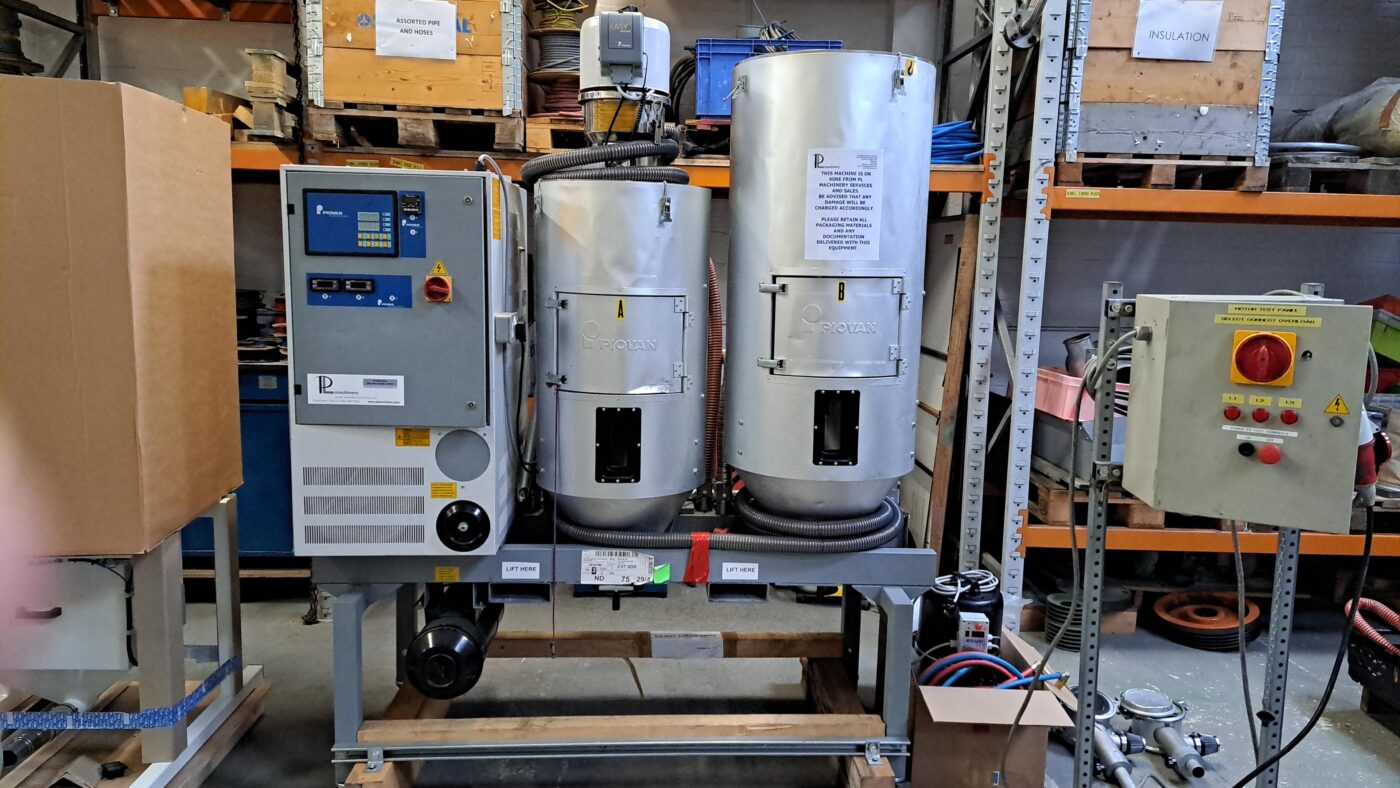 Piovan DSN515 Dryer with Two Hoppers